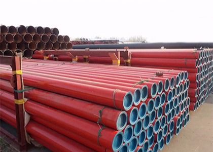 Red Painting Q345 St37 St42 ASTM 4140 Welded Steel Pipe