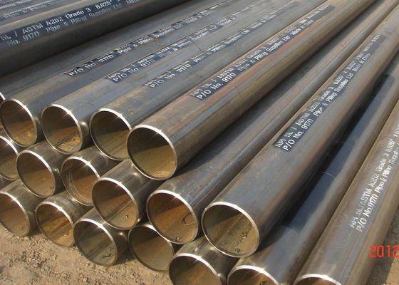 Round Carbon Black ASTM A53 A57 LSAW Steel Pipe